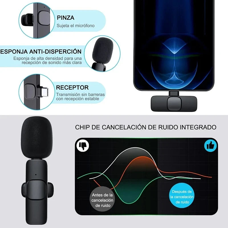 Wireless Lavalier Microphone USB-C