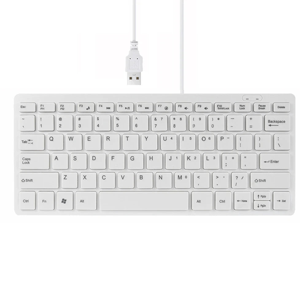Ultra-Thin Compact Wired Keyboard