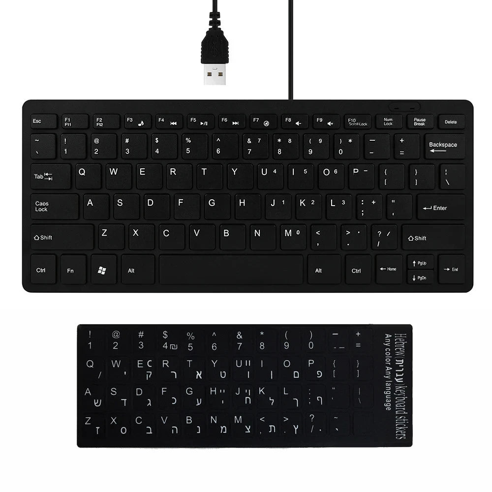 Ultra-Thin Compact Wired Keyboard