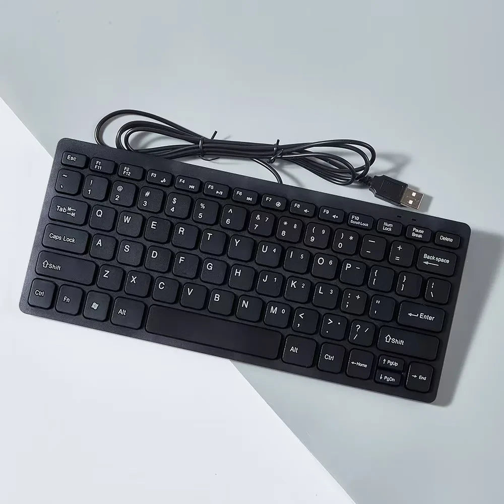 Ultra-Thin Compact Wired Keyboard