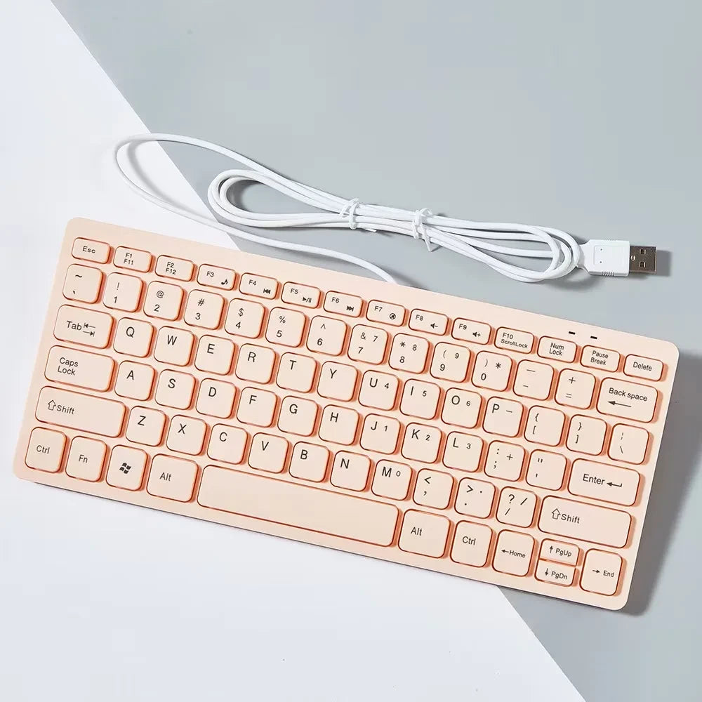 Ultra-Thin Compact Wired Keyboard