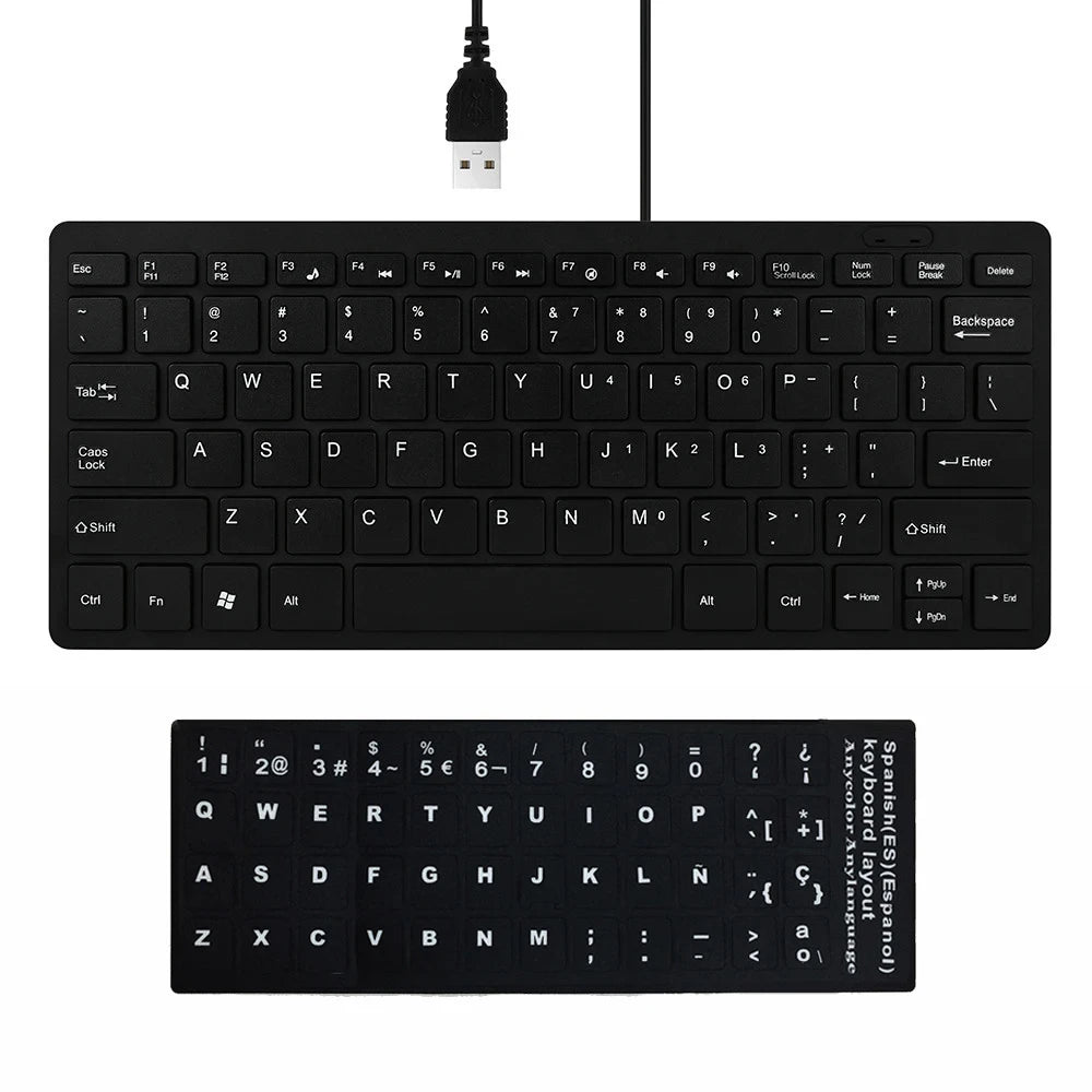 Ultra-Thin Compact Wired Keyboard